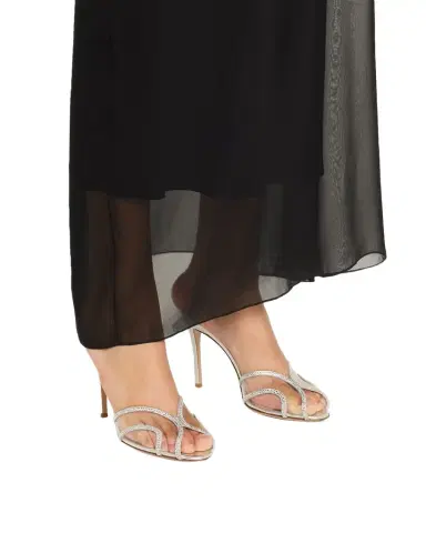 Gianvito Rossi Organza Embellished Plexi Slide Mule Pumps | Thumbnail 1 Gianvito Rossi Organza Embellished Plexi Slide Mule Pumps | Thumbnail 1