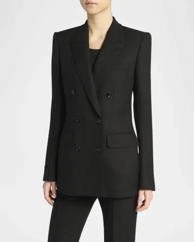 TOM FORD Herringbone Double-Breasted Blazer | Thumbnail 4 TOM FORD Herringbone Double-Breasted Blazer | Thumbnail 4