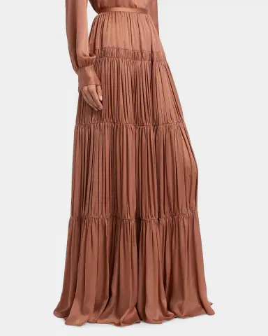 Ulla Johnson Gaelle Gathered Silk Maxi Skirt | Thumbnail 11 Ulla Johnson Gaelle Gathered Silk Maxi Skirt | Thumbnail 11