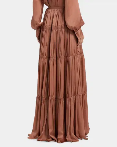 Ulla Johnson Gaelle Gathered Silk Maxi Skirt | Thumbnail 7 Ulla Johnson Gaelle Gathered Silk Maxi Skirt | Thumbnail 7