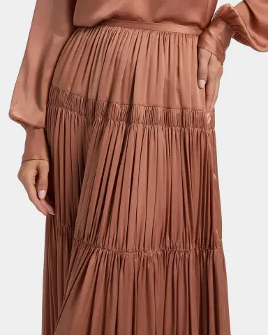 Ulla Johnson Gaelle Gathered Silk Maxi Skirt | Thumbnail 9 Ulla Johnson Gaelle Gathered Silk Maxi Skirt | Thumbnail 9