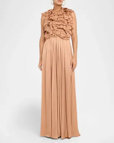 Ulla Johnson Byzantine Silk Backless Gown | Thumbnail 3 Ulla Johnson Byzantine Silk Backless Gown | Thumbnail 3