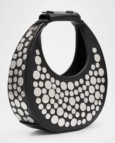 Staud Oval Mirror Studed Leather Top-Handle Bag | Thumbnail 2 Staud Oval Mirror Studed Leather Top-Handle Bag | Thumbnail 2