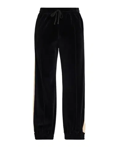 Valentino Garavani Men 's Velvet Pintuck Stripe Sweatpants | Thumbnail 1 Valentino Garavani Men 's Velvet Pintuck Stripe Sweatpants | Thumbnail 1
