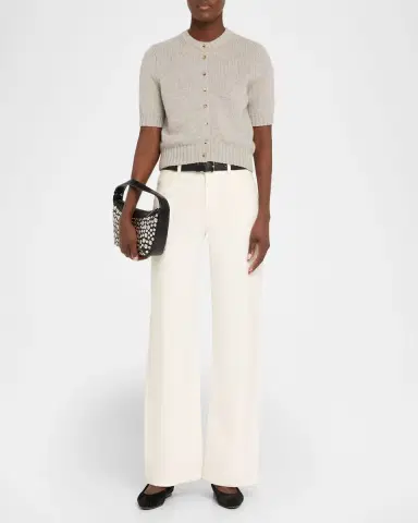 Staud Demy Mirror-Embellished Leather Shoulder Bag | Thumbnail 4 Staud Demy Mirror-Embellished Leather Shoulder Bag | Thumbnail 4
