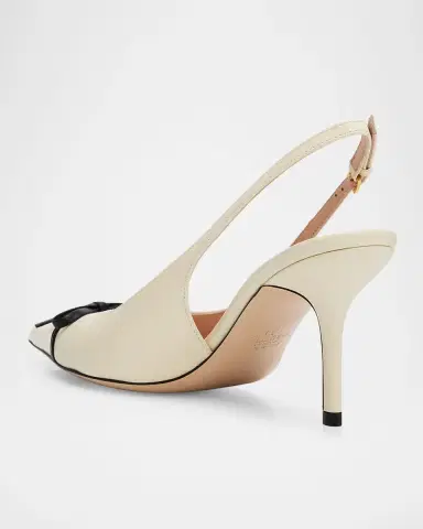 Valentino Garavani 45mm Bepointy Patent Leather and Kidskin Slingback Pumps | Thumbnail 11 Valentino Garavani 45mm Bepointy Patent Leather and Kidskin Slingback Pumps | Thumbnail 11