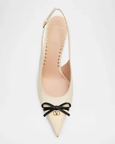 Valentino Garavani 45mm Bepointy Patent Leather and Kidskin Slingback Pumps | Thumbnail 13 Valentino Garavani 45mm Bepointy Patent Leather and Kidskin Slingback Pumps | Thumbnail 13
