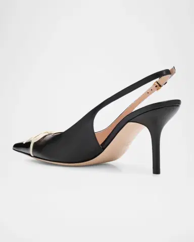 Valentino Garavani 45mm Bepointy Patent Leather and Kidskin Slingback Pumps | Thumbnail 14 Valentino Garavani 45mm Bepointy Patent Leather and Kidskin Slingback Pumps | Thumbnail 14