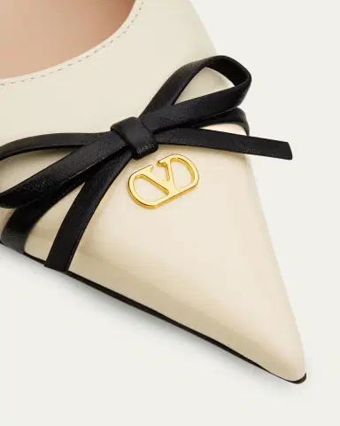 Valentino Garavani 45mm Bepointy Patent Leather and Kidskin Slingback Pumps | Thumbnail 5 Valentino Garavani 45mm Bepointy Patent Leather and Kidskin Slingback Pumps | Thumbnail 5