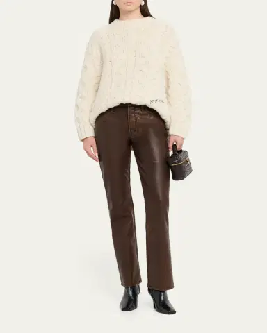 Mother The Insider Sneak Coated Jeans | Thumbnail 2 Mother The Insider Sneak Coated Jeans | Thumbnail 2