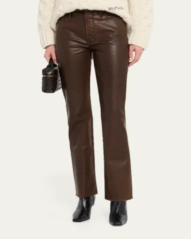 Mother The Insider Sneak Coated Jeans | Thumbnail 4 Mother The Insider Sneak Coated Jeans | Thumbnail 4