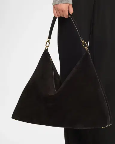 Toteme Bevel Suede Tote Bag | Thumbnail 1 Toteme Bevel Suede Tote Bag | Thumbnail 1