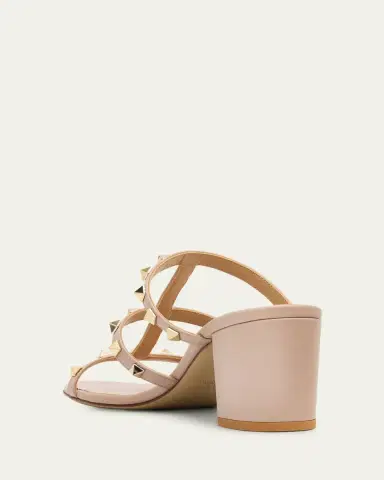 Valentino Garavani 60mm Rockstud Caged Block-Heel Slide Sandals | Thumbnail 8 Valentino Garavani 60mm Rockstud Caged Block-Heel Slide Sandals | Thumbnail 8
