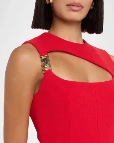 Rebecca Vallance Cameron Sleeveless Cutout Midi Dress | Thumbnail 4 Rebecca Vallance Cameron Sleeveless Cutout Midi Dress | Thumbnail 4