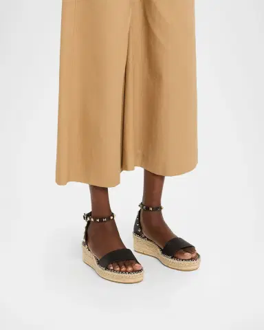 Valentino Garavani Rockstud Leather Flatform Espadrille Sandals | Thumbnail 6 Valentino Garavani Rockstud Leather Flatform Espadrille Sandals | Thumbnail 6