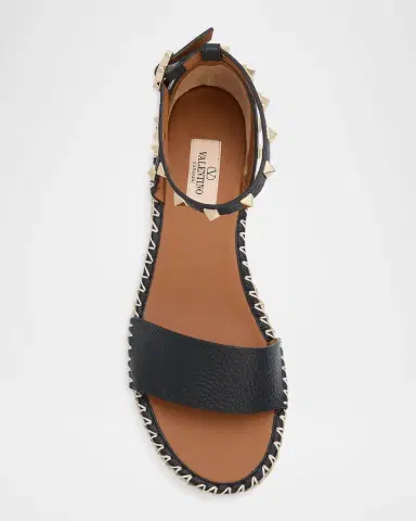Valentino Garavani Rockstud Leather Flatform Espadrille Sandals | Thumbnail 10 Valentino Garavani Rockstud Leather Flatform Espadrille Sandals | Thumbnail 10