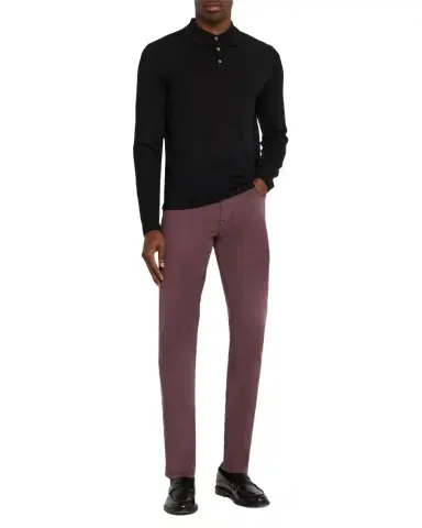 Stefano Ricci Men's Slim Lyocell-Cotton Stretch Five-Pocket Pants | Thumbnail 1 Stefano Ricci Men's Slim Lyocell-Cotton Stretch Five-Pocket Pants | Thumbnail 1