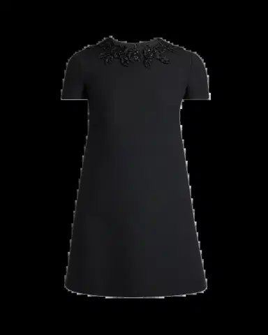 Valentino Garavani Rose Embroidered Short-Sleeve Mini Dress | Thumbnail 5 Valentino Garavani Rose Embroidered Short-Sleeve Mini Dress | Thumbnail 5