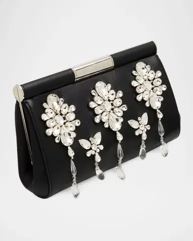 Dolce & Gabbana Marlene Crystal-Embellished Leather Shoulder Bag | Thumbnail 2 Dolce & Gabbana Marlene Crystal-Embellished Leather Shoulder Bag | Thumbnail 2