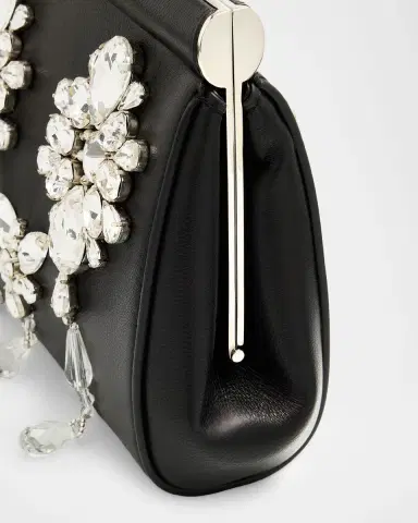 Dolce & Gabbana Marlene Crystal-Embellished Leather Shoulder Bag | Thumbnail 5 Dolce & Gabbana Marlene Crystal-Embellished Leather Shoulder Bag | Thumbnail 5