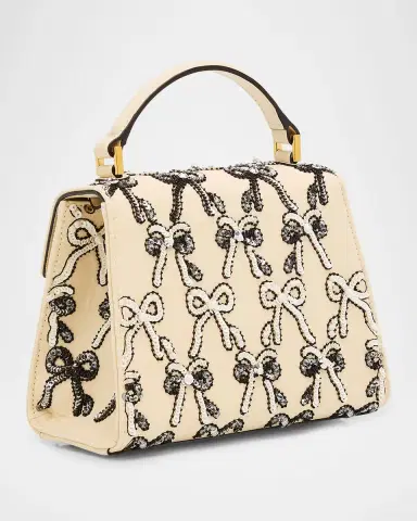 Valentino Garavani VSLING Mini Bow Sequined Top-Handle Bag | Thumbnail 2 Valentino Garavani VSLING Mini Bow Sequined Top-Handle Bag | Thumbnail 2