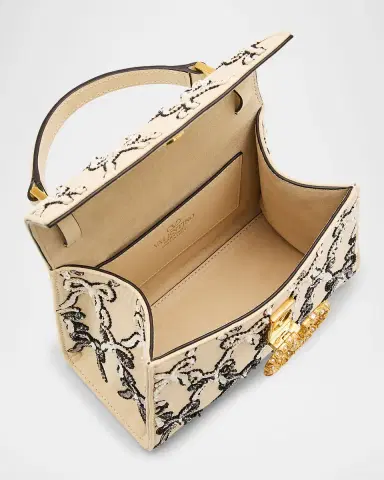 Valentino Garavani VSLING Mini Bow Sequined Top-Handle Bag | Thumbnail 3 Valentino Garavani VSLING Mini Bow Sequined Top-Handle Bag | Thumbnail 3