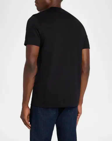 KNT Men's Solid Cotton Crewneck T-Shirt | Thumbnail 2 KNT Men's Solid Cotton Crewneck T-Shirt | Thumbnail 2