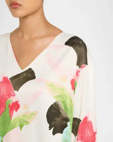 Natori Calypso Floral-Print Midi Caftan | Thumbnail 5 Natori Calypso Floral-Print Midi Caftan | Thumbnail 5