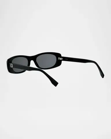 Fendi FF 53mm Squared Oval Sunglasses | Thumbnail 2 Fendi FF 53mm Squared Oval Sunglasses | Thumbnail 2