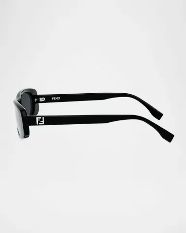 Fendi FF 53mm Squared Oval Sunglasses | Thumbnail 4 Fendi FF 53mm Squared Oval Sunglasses | Thumbnail 4