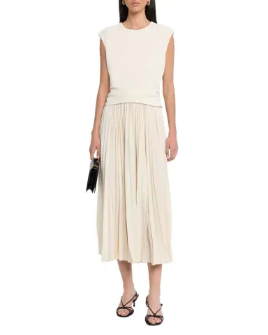 Tanya Taylor Carly Sleeveless Pleated Midi Dress | Thumbnail 1 Tanya Taylor Carly Sleeveless Pleated Midi Dress | Thumbnail 1