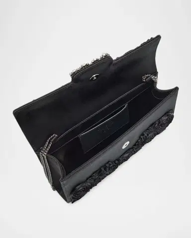 Roger Vivier Efflorescence Satin Envelope Flap Shoulder Bag | Thumbnail 3 Roger Vivier Efflorescence Satin Envelope Flap Shoulder Bag | Thumbnail 3
