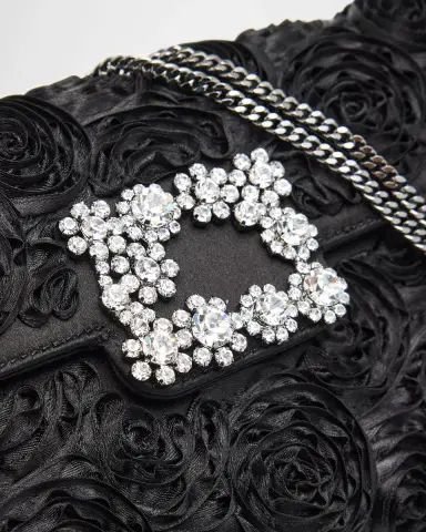Roger Vivier Efflorescence Satin Envelope Flap Shoulder Bag | Thumbnail 6 Roger Vivier Efflorescence Satin Envelope Flap Shoulder Bag | Thumbnail 6