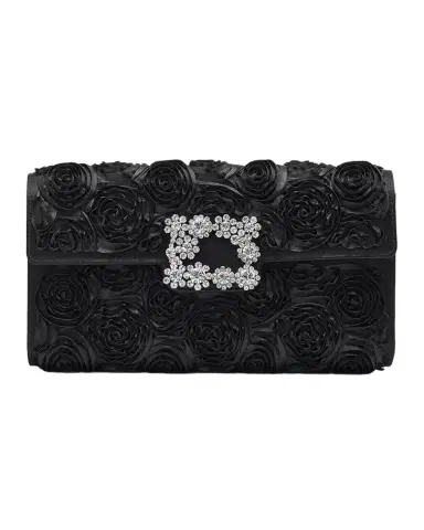 Roger Vivier Efflorescence Satin Envelope Flap Shoulder Bag | Thumbnail 1 Roger Vivier Efflorescence Satin Envelope Flap Shoulder Bag | Thumbnail 1