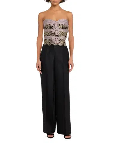 Valentino Garavani Strapless Lace Triple-Bow Top | Thumbnail 1 Valentino Garavani Strapless Lace Triple-Bow Top | Thumbnail 1