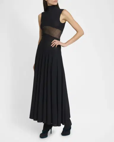 Alaïa Slinky Knit Cutout Midi Dress | Thumbnail 3 Alaïa Slinky Knit Cutout Midi Dress | Thumbnail 3