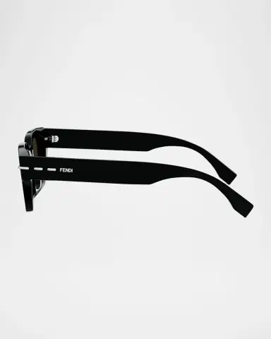 Fendi Men 's Selleria Acetate Three-Stitch Rectangle Sunglasses | Thumbnail 4 Fendi Men 's Selleria Acetate Three-Stitch Rectangle Sunglasses | Thumbnail 4