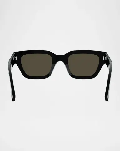 Fendi Men 's Selleria Acetate Three-Stitch Rectangle Sunglasses | Thumbnail 5 Fendi Men 's Selleria Acetate Three-Stitch Rectangle Sunglasses | Thumbnail 5