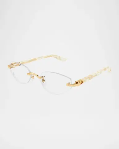 Cartier Decor C Rimless Metal Oval Optical Glasses | Thumbnail 2 Cartier Decor C Rimless Metal Oval Optical Glasses | Thumbnail 2