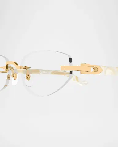 Cartier Decor C Rimless Metal Oval Optical Glasses | Thumbnail 3 Cartier Decor C Rimless Metal Oval Optical Glasses | Thumbnail 3
