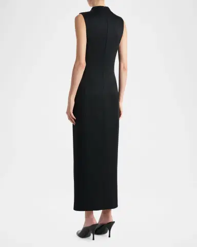 Khaite Lowen Split Collar Sleeveless Maxi Dress | Thumbnail 3 Khaite Lowen Split Collar Sleeveless Maxi Dress | Thumbnail 3