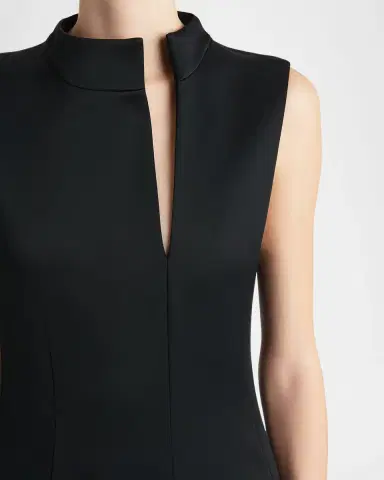 Khaite Lowen Split Collar Sleeveless Maxi Dress | Thumbnail 4 Khaite Lowen Split Collar Sleeveless Maxi Dress | Thumbnail 4