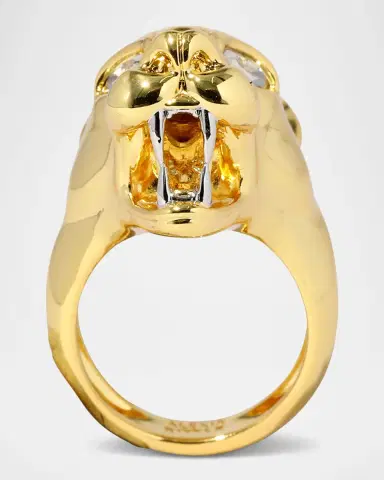 Alexis Bittar Gold Panther Visage Ring | Thumbnail 3 Alexis Bittar Gold Panther Visage Ring | Thumbnail 3