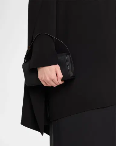 THE ROW Round 90 's Lizard-Trim Twill Top-Handle Bag | Thumbnail 2 THE ROW Round 90 's Lizard-Trim Twill Top-Handle Bag | Thumbnail 2
