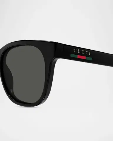Gucci Men's Lines 54mm Square Acetate Sunglasses | Thumbnail 2 Gucci Men's Lines 54mm Square Acetate Sunglasses | Thumbnail 2