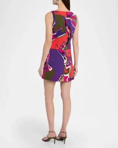 Pucci Orchidee-Print Cady Sleeveless Mini Dress | Thumbnail 2 Pucci Orchidee-Print Cady Sleeveless Mini Dress | Thumbnail 2