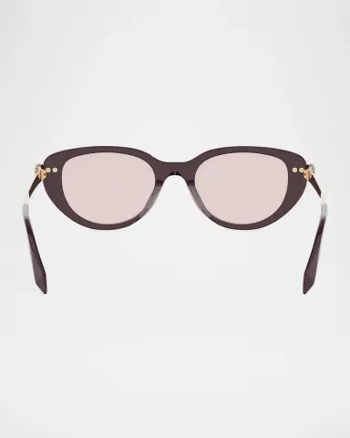 BVLGARI Serpenti Forever Acetate Oval Sunglasses | Thumbnail 4 BVLGARI Serpenti Forever Acetate Oval Sunglasses | Thumbnail 4