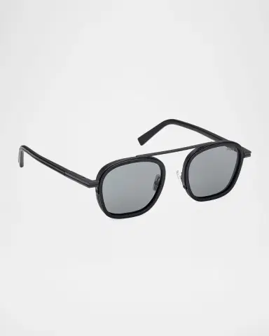 Zegna 51mm Metal Navigator Sunglasses | Thumbnail 2 Zegna 51mm Metal Navigator Sunglasses | Thumbnail 2