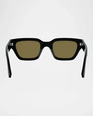 Fendi Men's Selleria Acetate Three-Stitch Rectangle Sunglasses | Thumbnail 5 Fendi Men's Selleria Acetate Three-Stitch Rectangle Sunglasses | Thumbnail 5