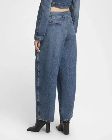 Alaïa Pleated Denim Pants | Thumbnail 3 Alaïa Pleated Denim Pants | Thumbnail 3